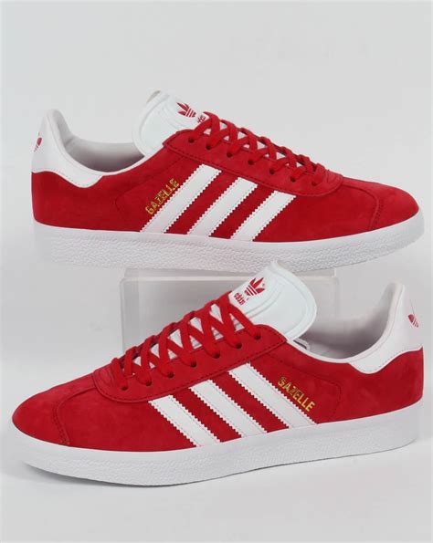 Adidas gazelle shoes red